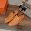 Hermes Echo loafers with perforated signature "H" detail Brown 2023
