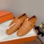 Hermes Echo loafers with perforated signature "H" detail Brown 2023