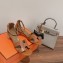 Hermes Heel 5cm Encens sandals in calfskin Brown 2023