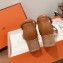 Hermes Heel 5cm Encens sandals in calfskin Brown 2023