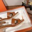Hermes Heel 5cm Encens sandals in calfskin Brown 2023