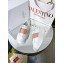 Valentino Heel 6cm platform Rockstud Untitled sneakers in calfskin White/Nude 2023