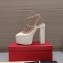 Valentino Heel 15.5cm platform 5.5cm Rockstud pumps in patent leather White 2023