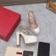 Valentino Heel 15.5cm platform 5.5cm Rockstud pumps in patent leather White 2023