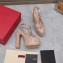 Valentino Heel 15.5cm platform 5.5cm Rockstud pumps in patent leather Nude 2023