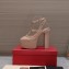Valentino Heel 15.5cm platform 5.5cm Rockstud pumps in patent leather Nude 2023