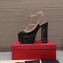 Valentino Heel 15.5cm platform 5.5cm Rockstud pumps in patent leather Black 2023