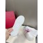 Valentino Heel 6cm platform Rockstud Untitled sneakers in calfskin White/Purple 2023