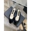 Chanel Heel 2cm Lambskin & Patent Calfskin Slingbacks Black 2023
