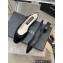 Chanel Heel 2cm Lambskin & Patent Calfskin Slingbacks Black 2023