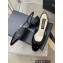 Chanel Heel 2cm Lambskin & Patent Calfskin Slingbacks Black 2023