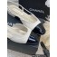Chanel Heel 2cm Lambskin & Patent Calfskin Slingbacks White 2023