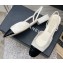 Chanel Heel 2cm Lambskin & Patent Calfskin Slingbacks White 2023