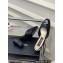 Chanel Heel 6.5cm Lambskin & Patent Calfskin Slingbacks Black 2023