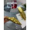 Bottega Veneta Open-back Intreccio leather Alfie Slippers Gold 2023