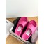 Givenchy Heel 10cm Marshmallow wedge sandals in rubber Fuchsia 2023