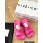 Givenchy Heel 10cm Marshmallow wedge sandals in rubber Fuchsia 2023