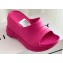 Givenchy Heel 10cm Marshmallow wedge sandals in rubber Fuchsia 2023