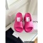 Givenchy Heel 10cm Marshmallow wedge sandals in rubber Fuchsia 2023