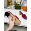 Cheap Sale Gucci Heel 5cm Interlocking G cut-out sandals suede Purple/Red 2023