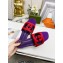 Cheap Sale Gucci Interlocking G cut-out slide sandals suede Purple/Red 2023