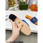 Cheap Sale Gucci Interlocking G cut-out slide sandals suede Orange/Blue 2023
