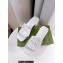 Cheap Sale Gucci Heel 5.5cm platform 2.5cm Interlocking G Rubber slide sandals White 2023