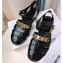 Cheap Sale Moschino Jelly PVC sandals Black with Lettering logo 2023