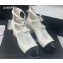 Chanel Heel 4.5cm Lambskin and Calfskin Mary Janes G39515 White 2023