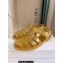Cheap Sale Moschino Jelly PVC sandals Gold with Lettering logo 2023