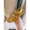 Cheap Sale Moschino Jelly PVC sandals Gold with Lettering logo 2023