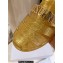 Cheap Sale Moschino Jelly PVC sandals Gold with Lettering logo 2023