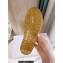 Cheap Sale Moschino Jelly PVC sandals Gold with Lettering logo 2023
