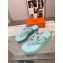 Cheap Sale Hermes Gipsy sandals in Nappa leather with platform Pale Blue 2023