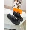 Cheap Sale Hermes Gipsy sandals in Nappa leather with platform Black 2023