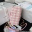 Chanel Small Vanity Case Bag AS3973 Tweed Pink 2023