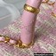 Chanel Small Vanity Case Bag AS3973 Tweed Pink 2023