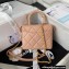 Chanel Small Vanity Case Bag AS3973 Lambskin Beige 2023