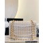 Chanel Lambskin & Viscose Weaving Medium Flap Bag AS3767 White 2023