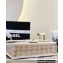Chanel Lambskin & Viscose Weaving Medium Flap Bag AS3767 White 2023