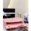 Chanel Lambskin & Viscose Weaving Medium Flap Bag AS3767 Pink 2023