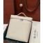 Loro Piana Extra Pocket Backpack L 23.5 in Dyed Calfskin White