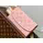 Louis Vuitton Mahina perforated calf leather Iris Wallet M60145 Magnolia Pink