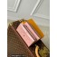 Louis Vuitton Mahina perforated calf leather Iris Wallet M60145 Magnolia Pink