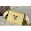 Louis Vuitton Epi Leather Twist MM Bag with Embroidered Strap M22038 Plume Yellow