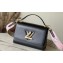 Louis Vuitton Epi Leather Twist MM Bag with Embroidered Strap M22036 Black