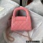 Chanel Patent Leather Small Flap Bag AS3038 Pink 2023