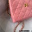 Chanel Patent Leather Small Flap Bag AS3038 Pink 2023