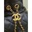 Chanel Shiny Lambskin and Gold-Tone Metal Clutch with Chain Bag Black 2023