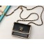Chanel Leather Mini Flap Bag Black/Gold Edge 2023